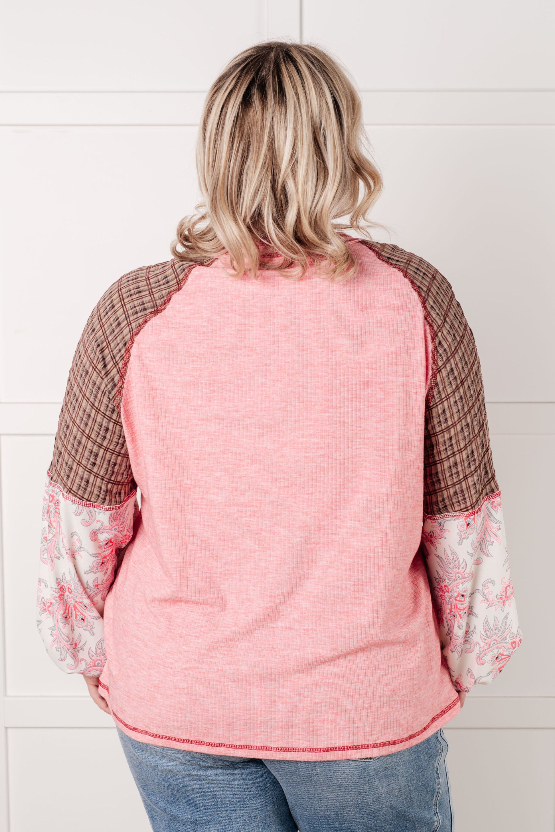 Walk for Miles Floral Color Block Top Ave Shops