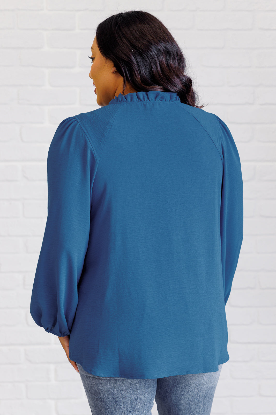 We Believe Keyhole Tie Detail Blouse Ave Shops