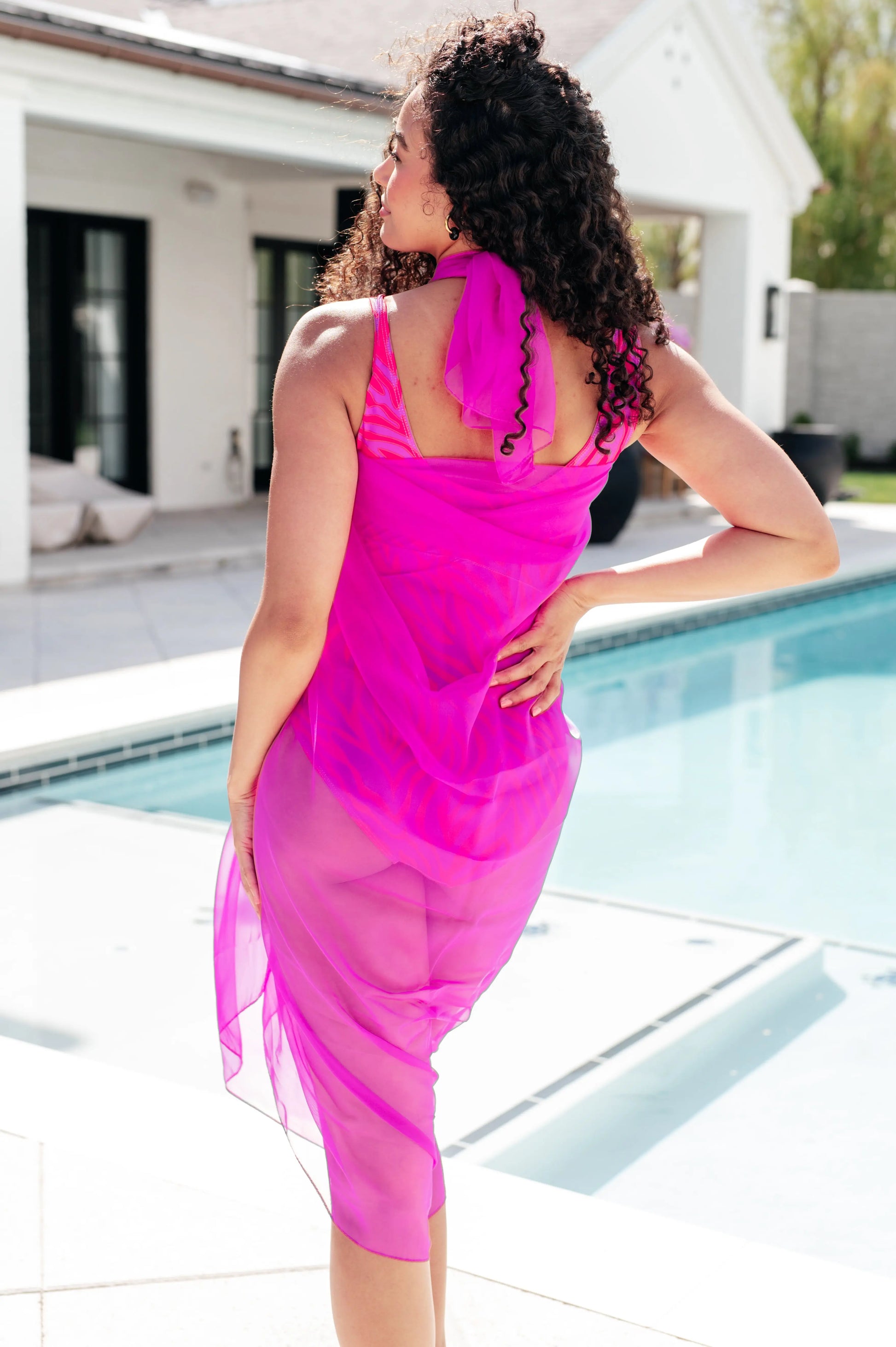 Wrapped In Summer Versatile Swim Cover in Pink Ave Shops