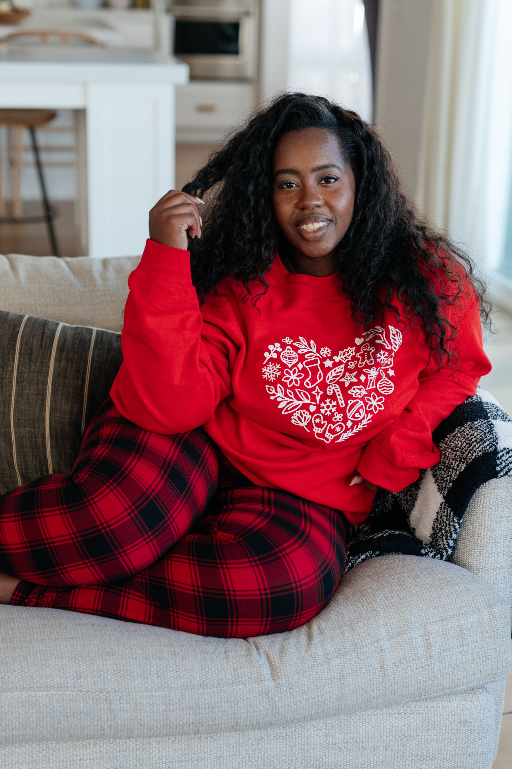 Holiday Heart Sweatshirt Ave Shops