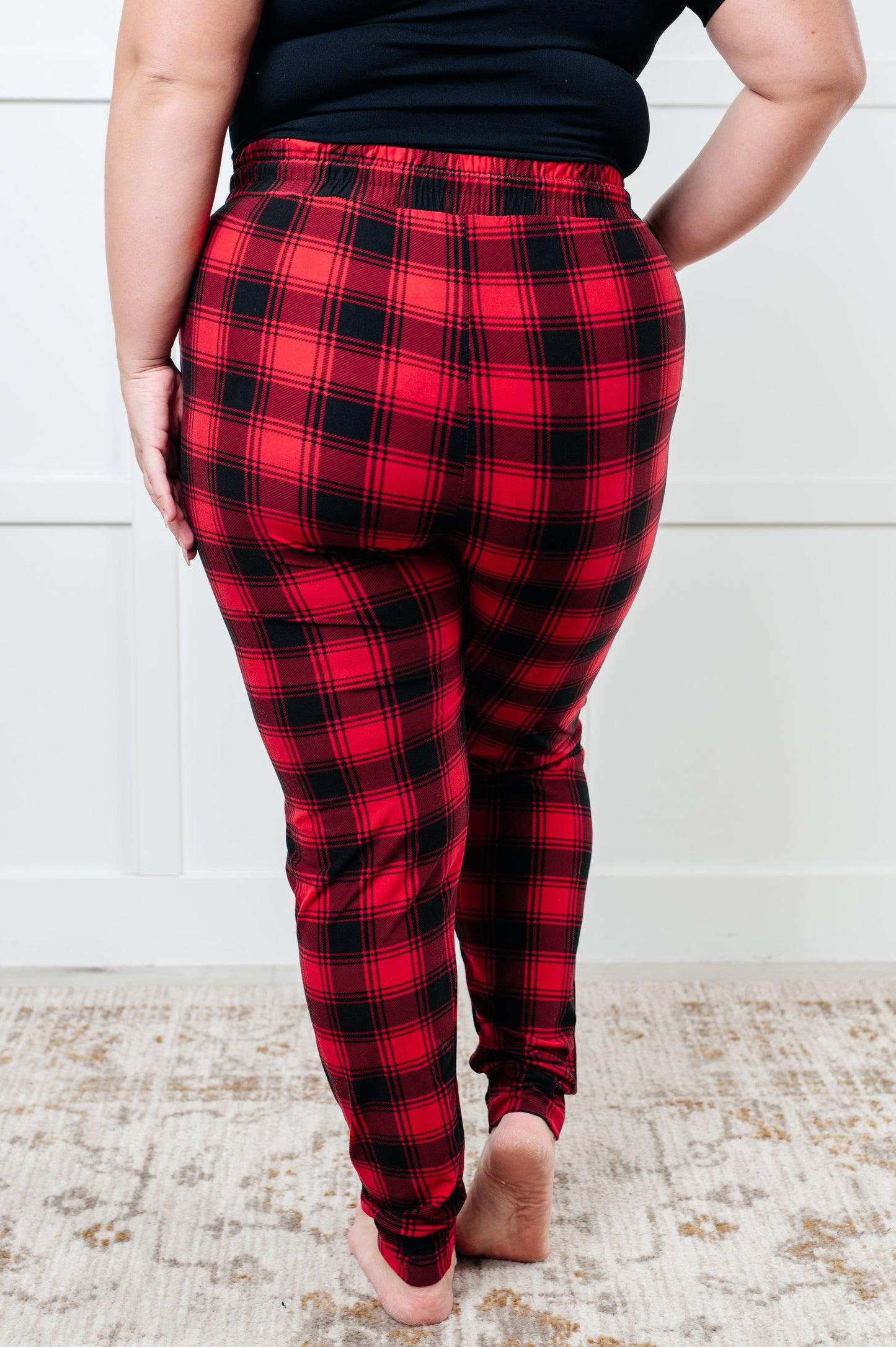 Your New Favorite Joggers in Red Plaid Ave Shops