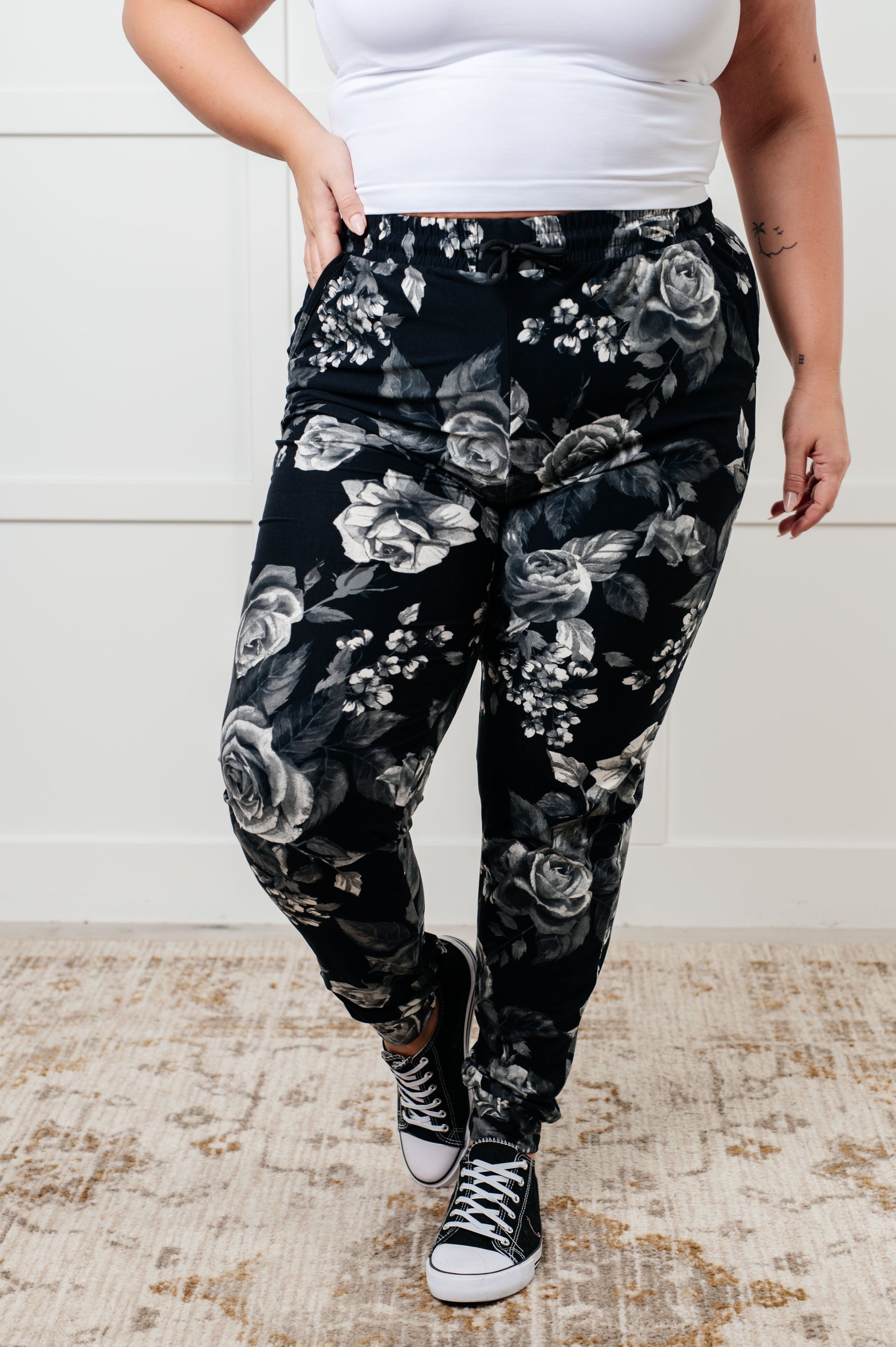 Your New Favorite Joggers in Rose Print Ave Shops