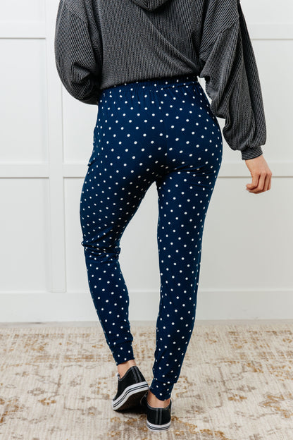 Your New Favorite Joggers in White Polka Dot Ave Shops