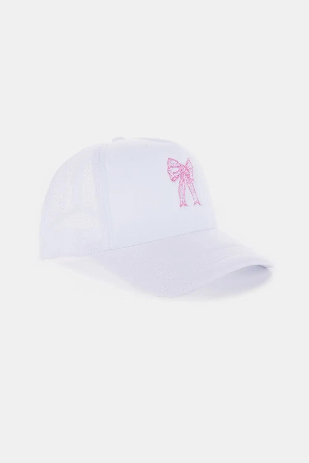 Zenana Ribbon Bow Embroidery Trucker Hat Trendsi