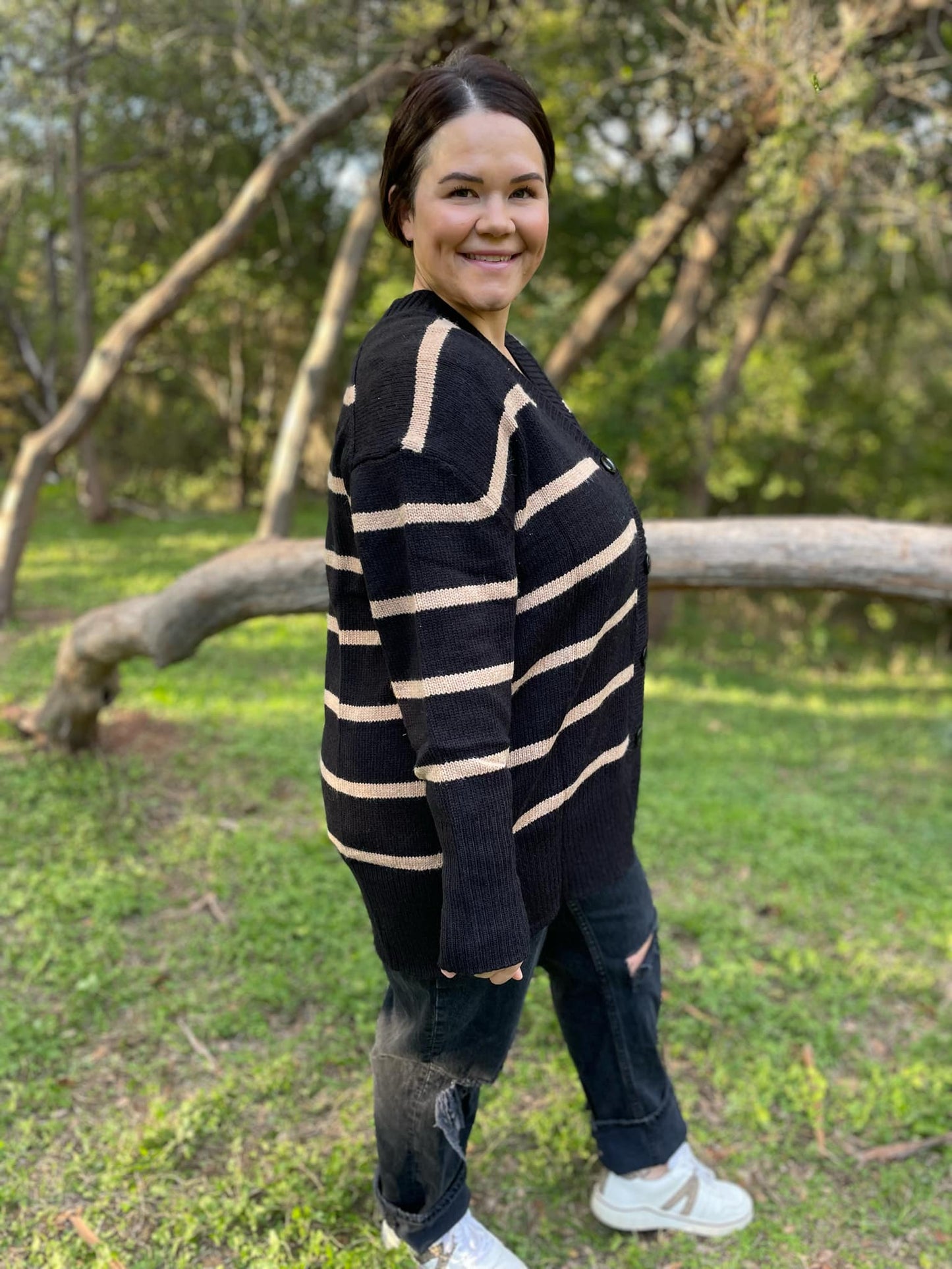 PREORDER: Brooks Striped Cardigan Ave Shops