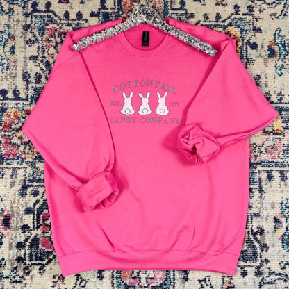 Cottontail Candy Company Embroidered Sweatshirt Ave Shops