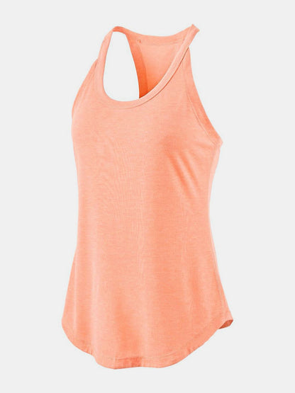 Scoop Neck Active Tank Trendsi