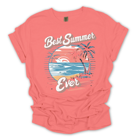 Best Summer Ever Graphic Tee Shirt