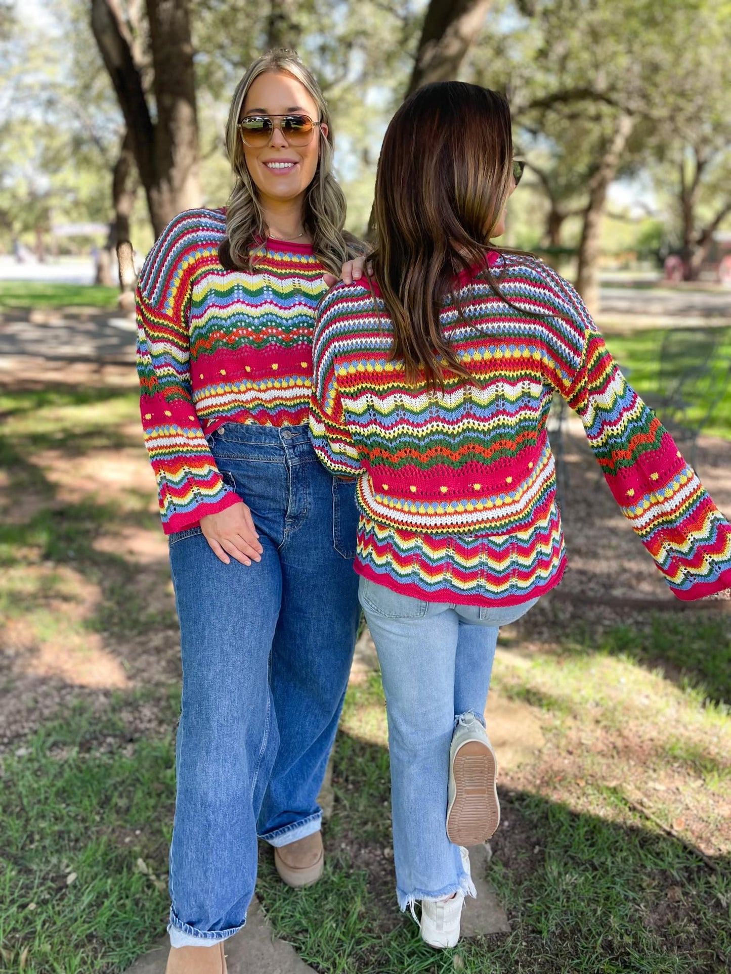 PREORDER: Abilene Crochet Sweater Ave Shops