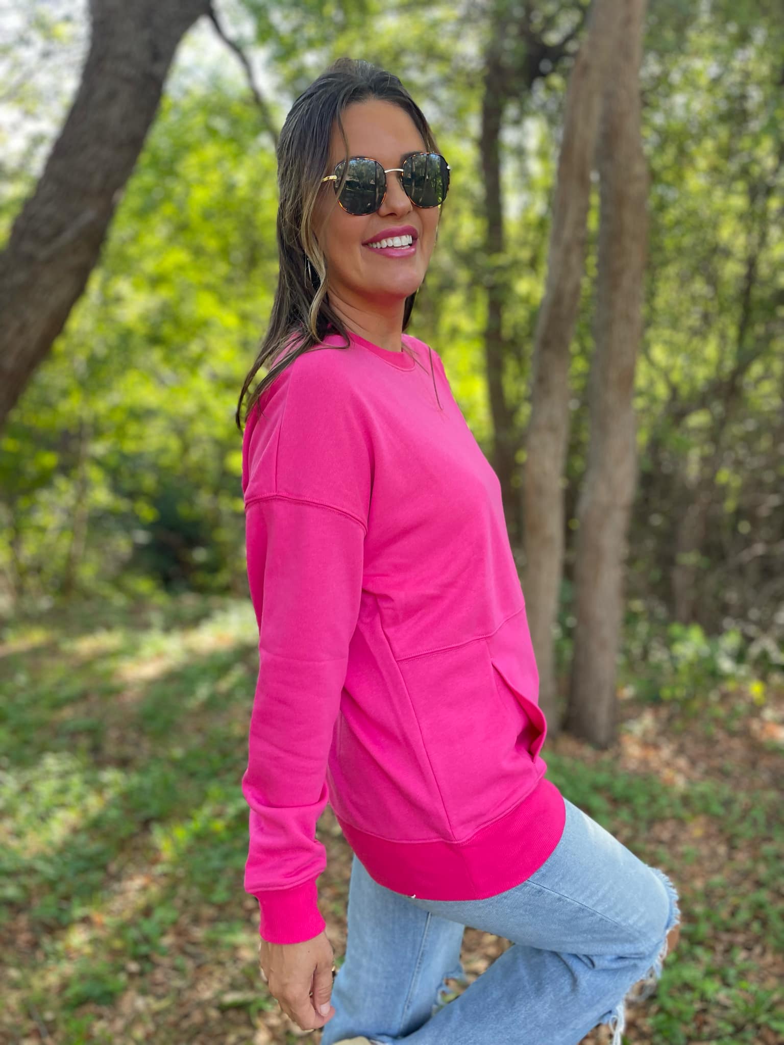 PREORDER: Magnolia Pocket Sweatshirt in Two Colors Ave Shops