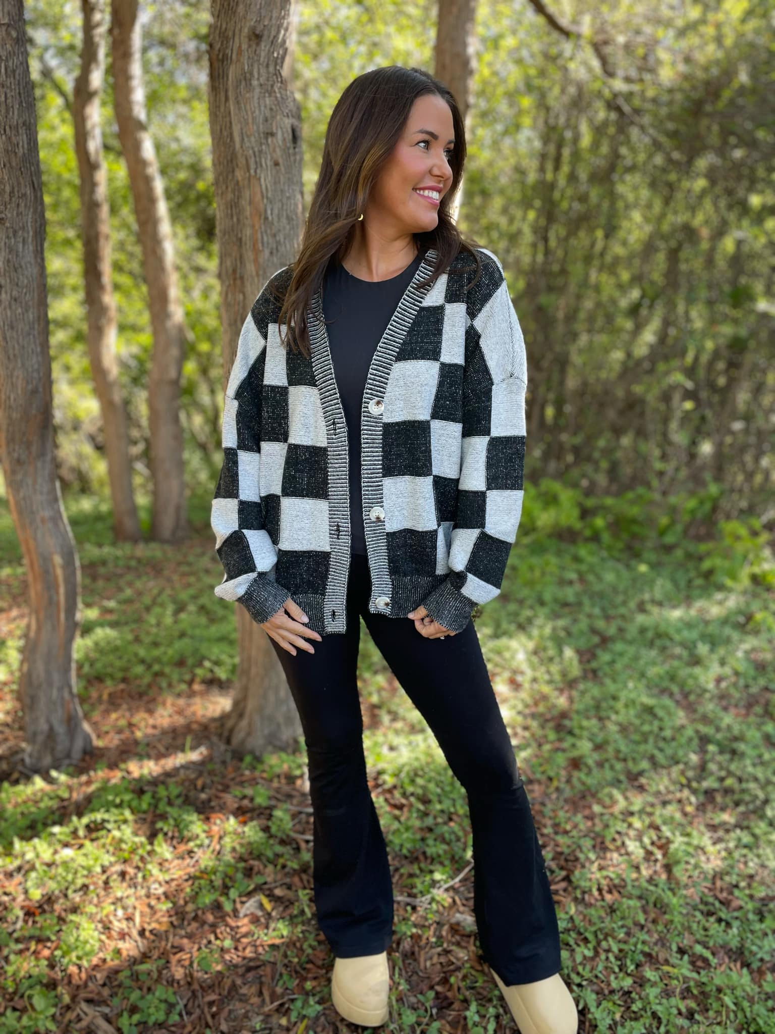 PREORDER: All My Life Checkered Cardigan in Three Colors Ave Shops