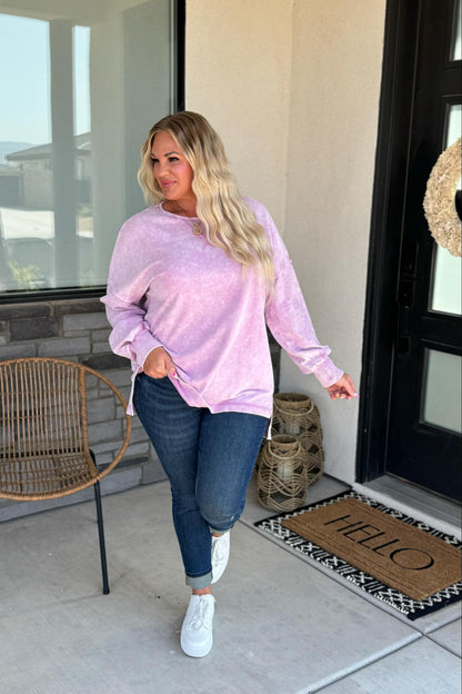 PREORDER: Best Selling Luna Mineral Wash Sweatshirt in Two Colors Ave Shops
