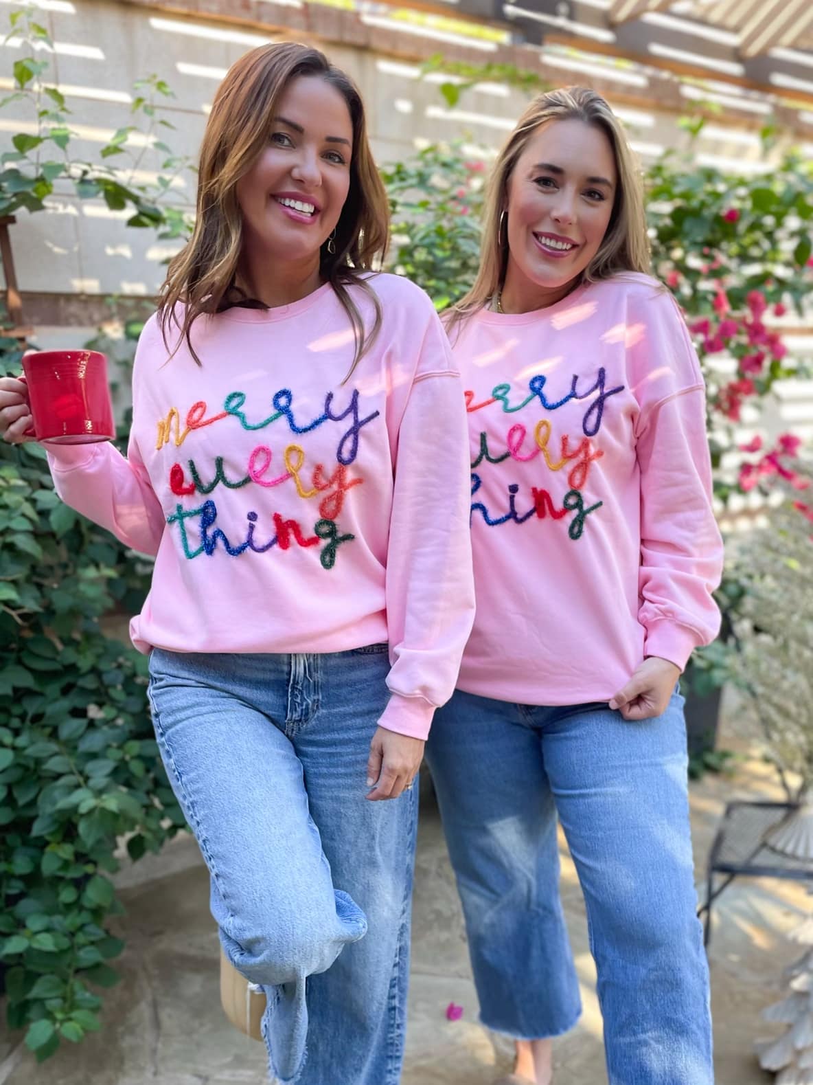 PREORDER: Merry Everything Tinsel Sweatshirt in Two Colors Ave Shops