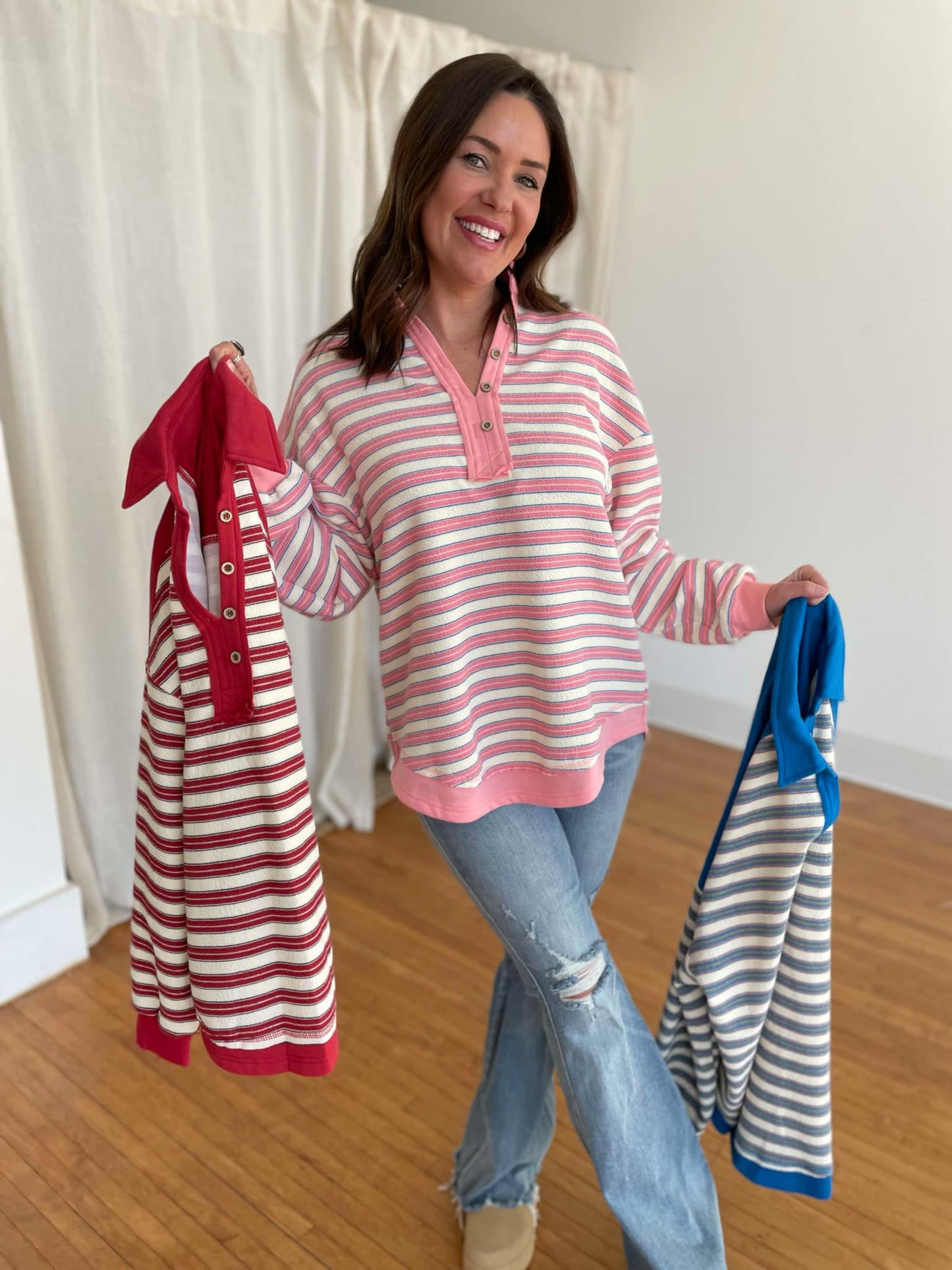 PREORDER: Beyond the Sea Striped Top in Three Colors