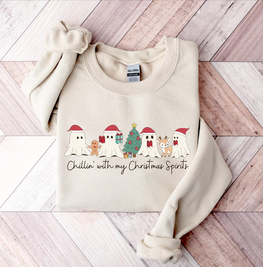 Christmas Spirits Graphic Sweatshirt Ave Shops