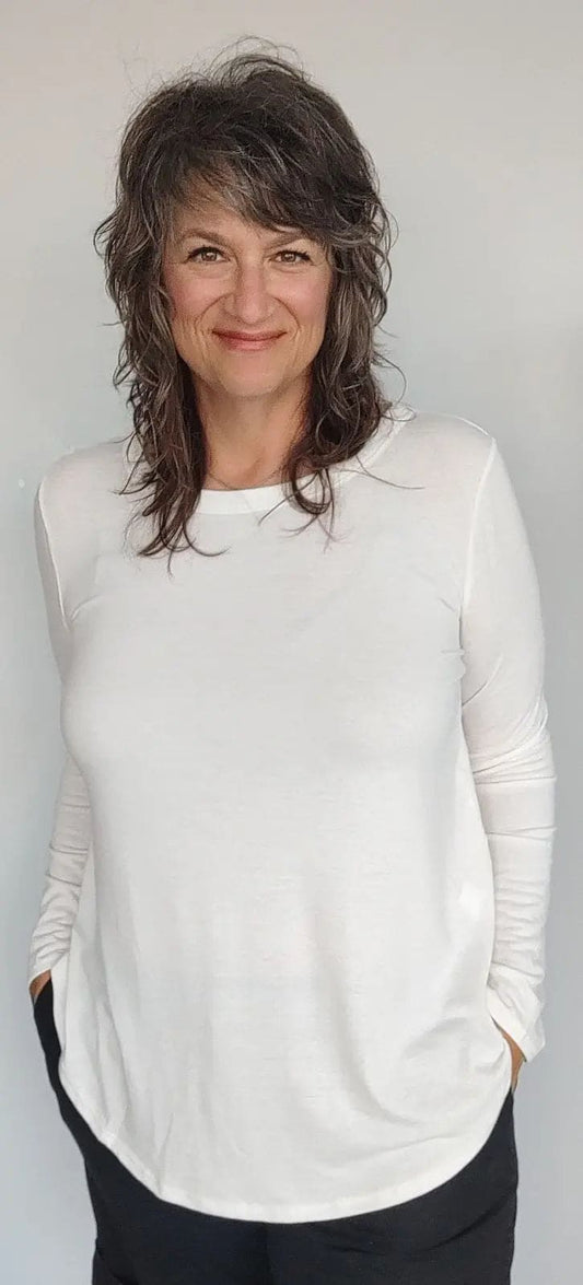 Ivory Long Sleeve Top The Magnolia Cottage Boutique