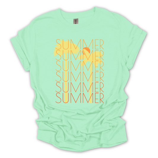 Endless Summer Palm Tree Graphic Tee Shirt