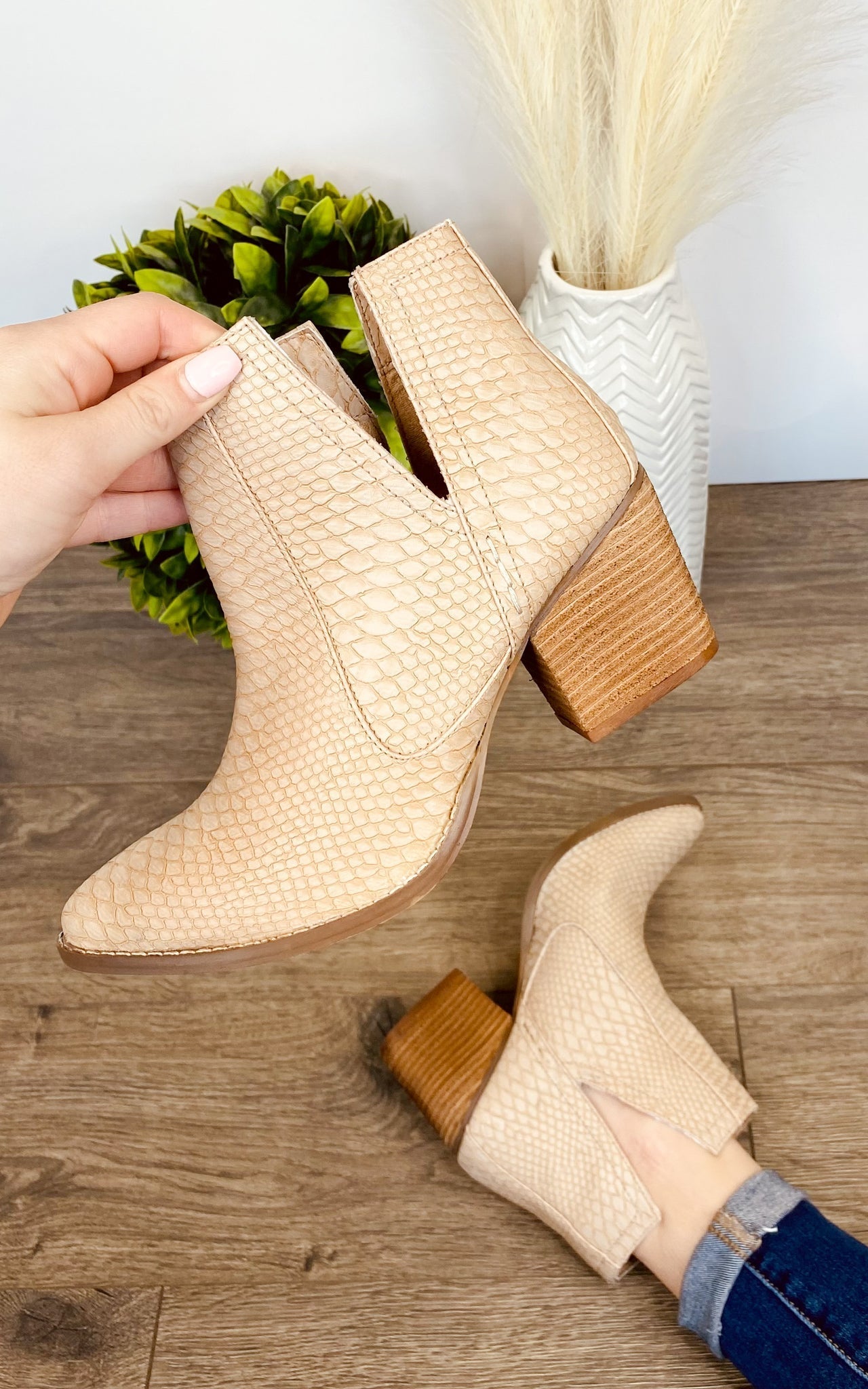 Tarim Bootie in Blush Ave Shops