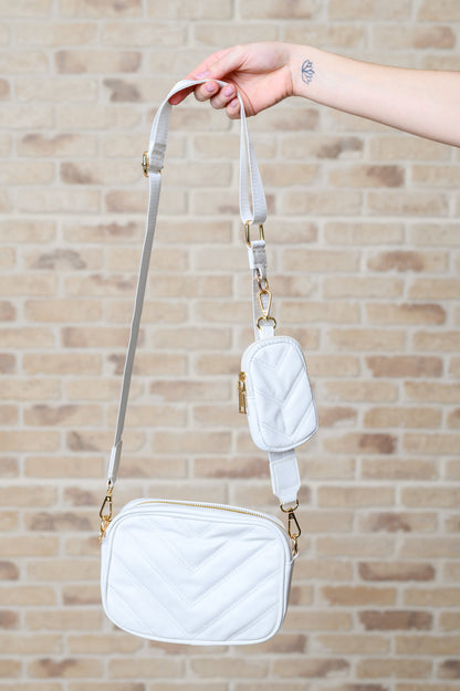 Under Your Spell Crossbody in White Ave Shops