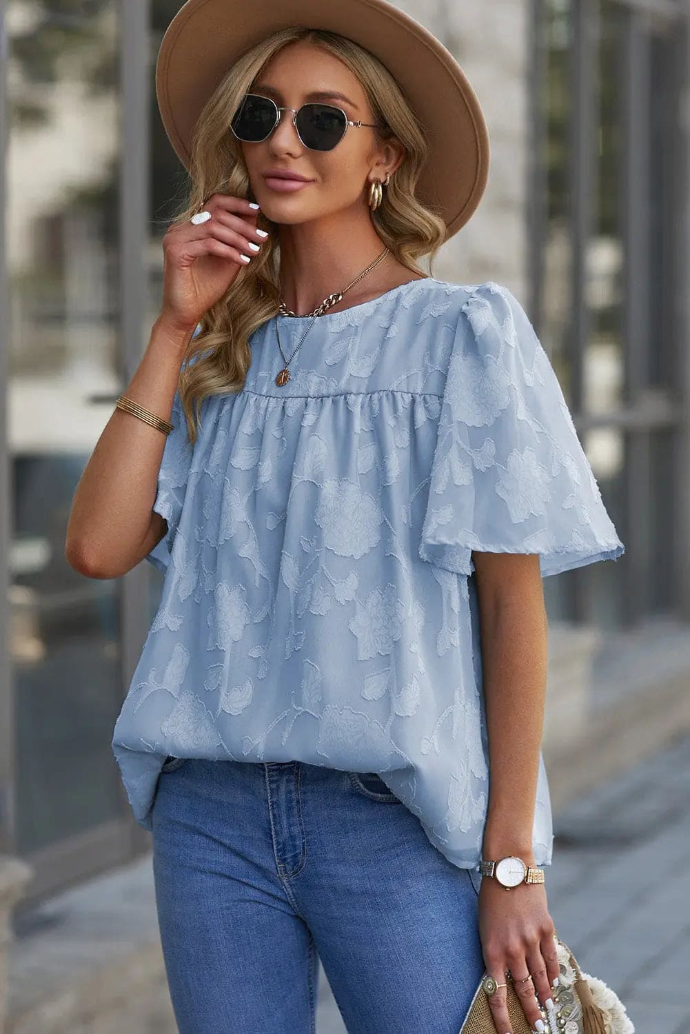 Women's Blouse |  Puff Sleeve Blouse | Magnolia Cottage Boutique