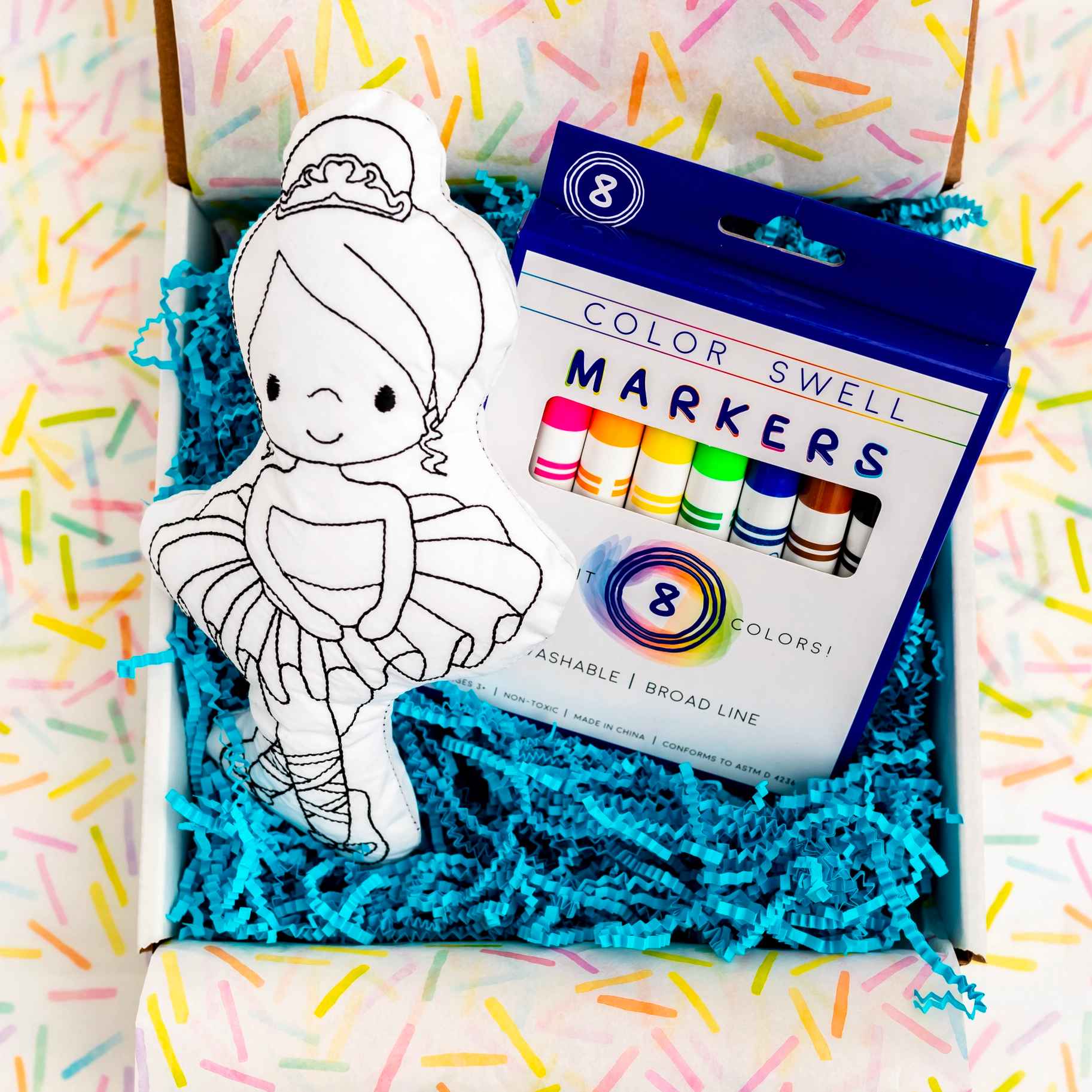 Ballerina Doodle Coloring Activity Doll Ave Shops