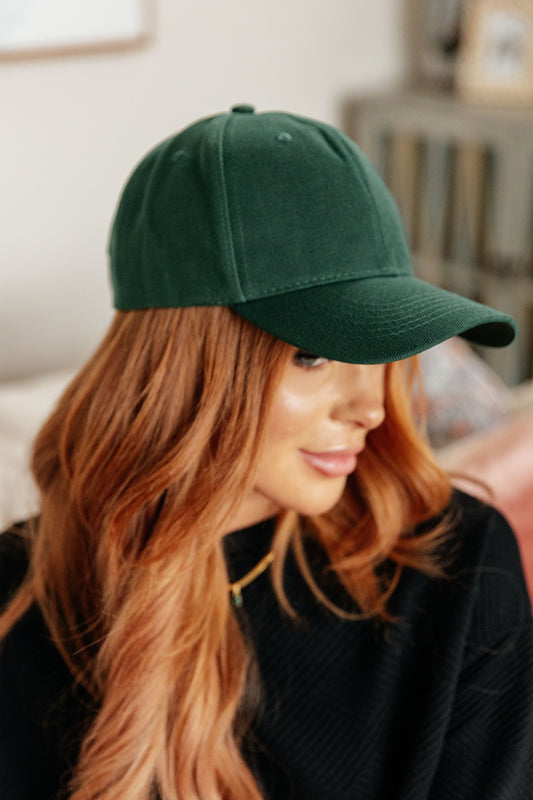 Basic Babe Ball Cap in Green Ave Shops