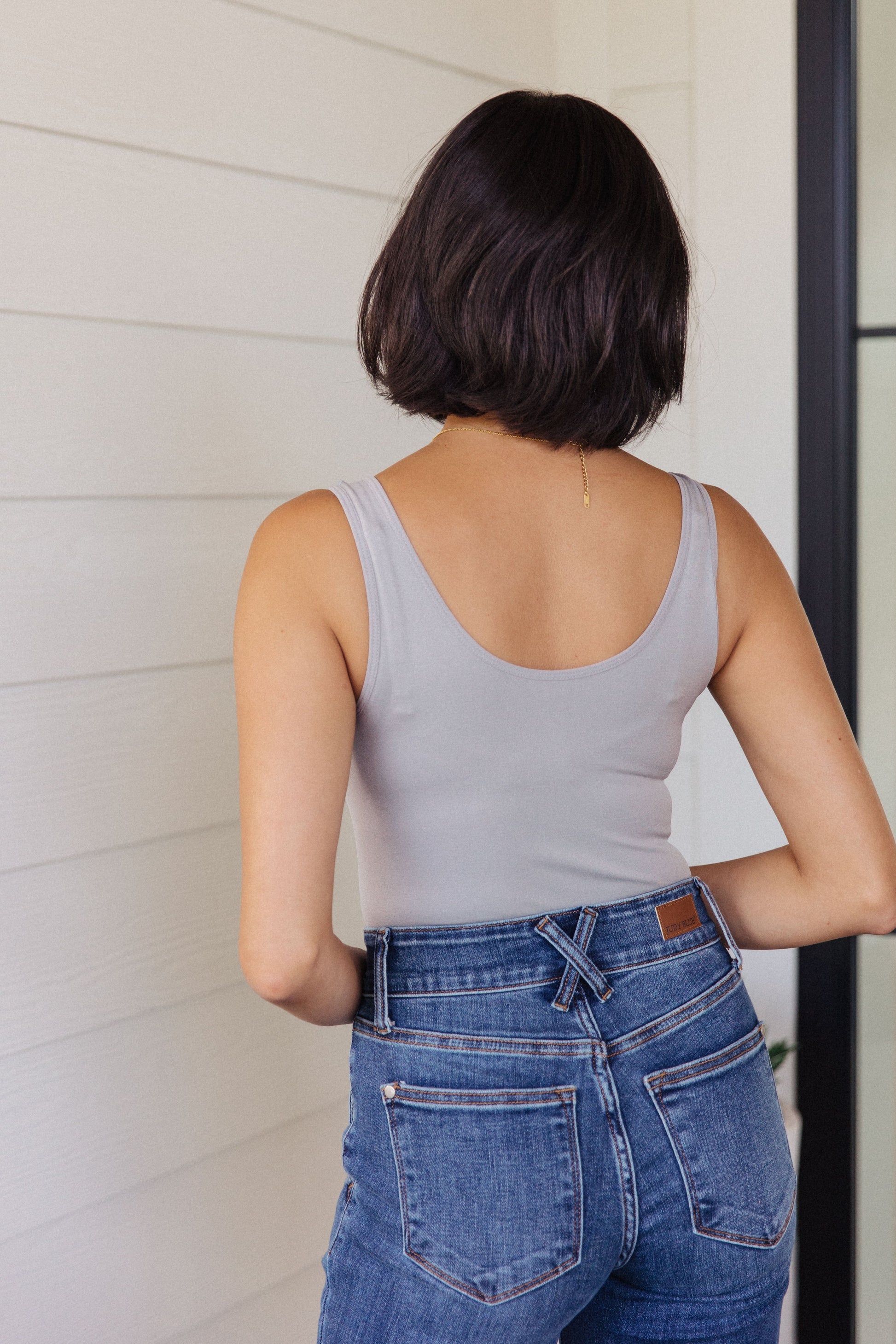 The Basics Bodysuit in Grey Ave Shops