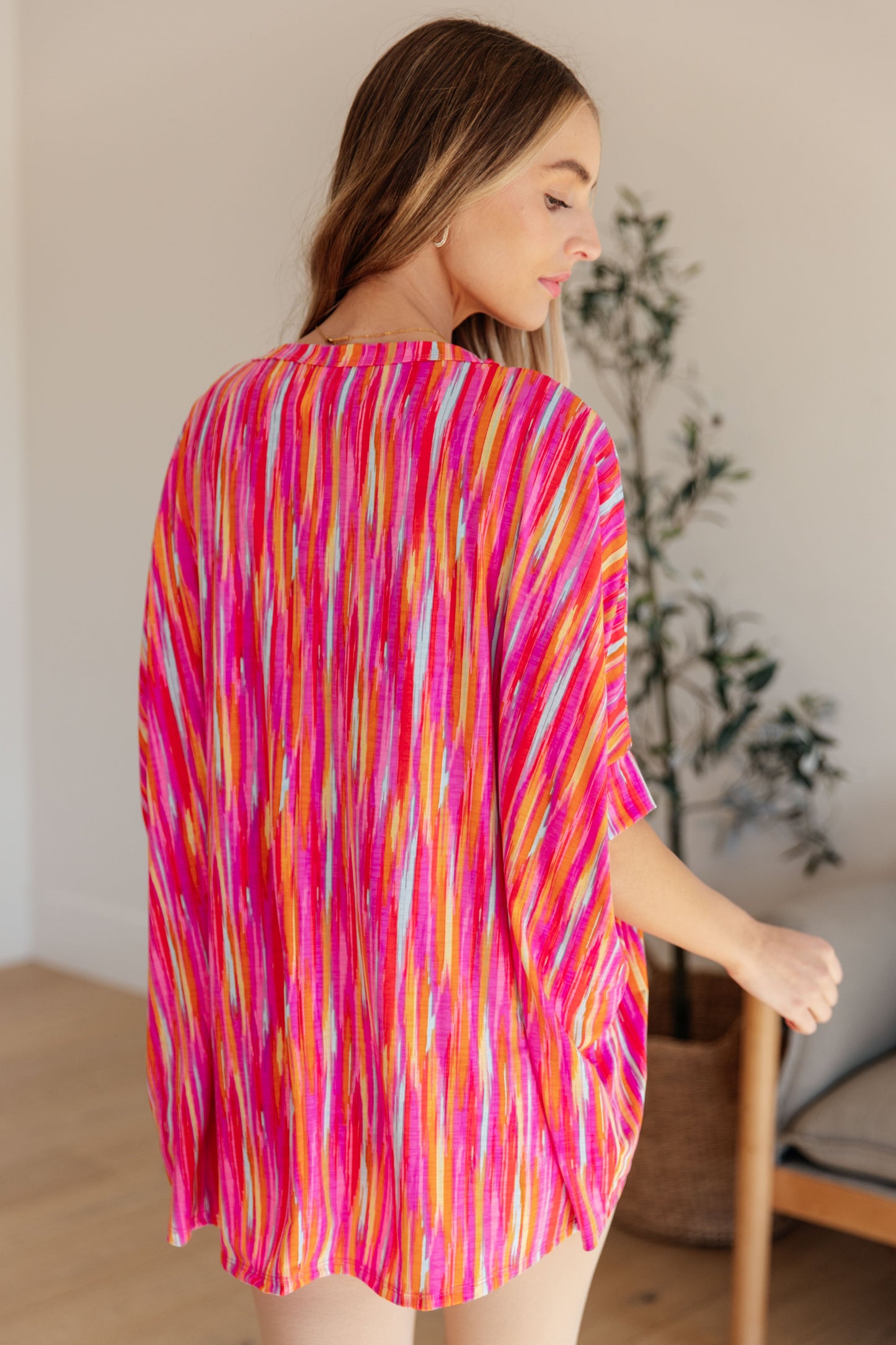 Essential Blouse in Magenta Kaleidoscope Ave Shops