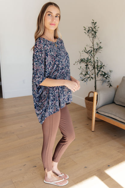 Essential Blouse in Navy Paisley Ave Shops