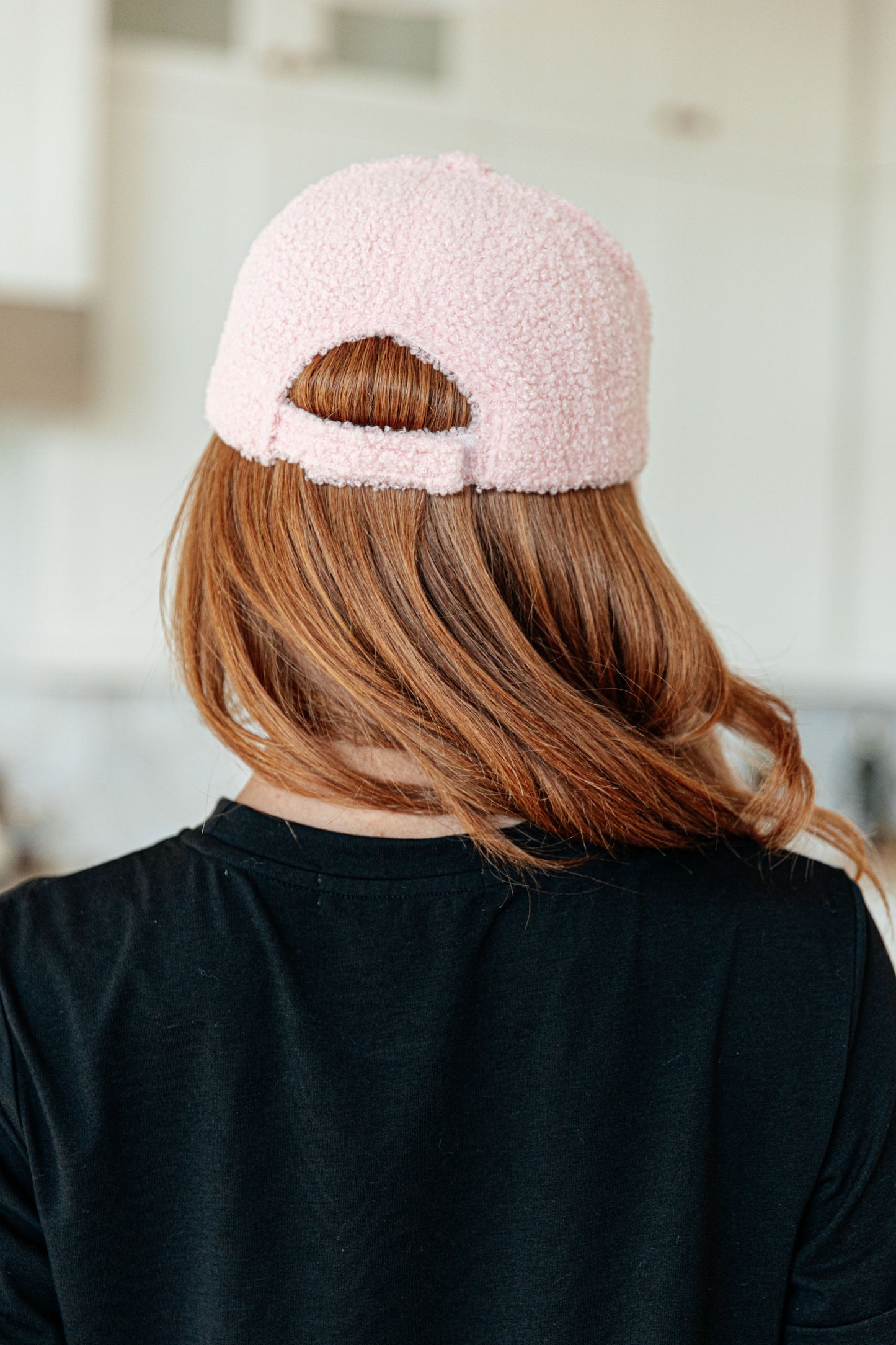 Lyla Sherpa Ball Cap in Pink Ave Shops