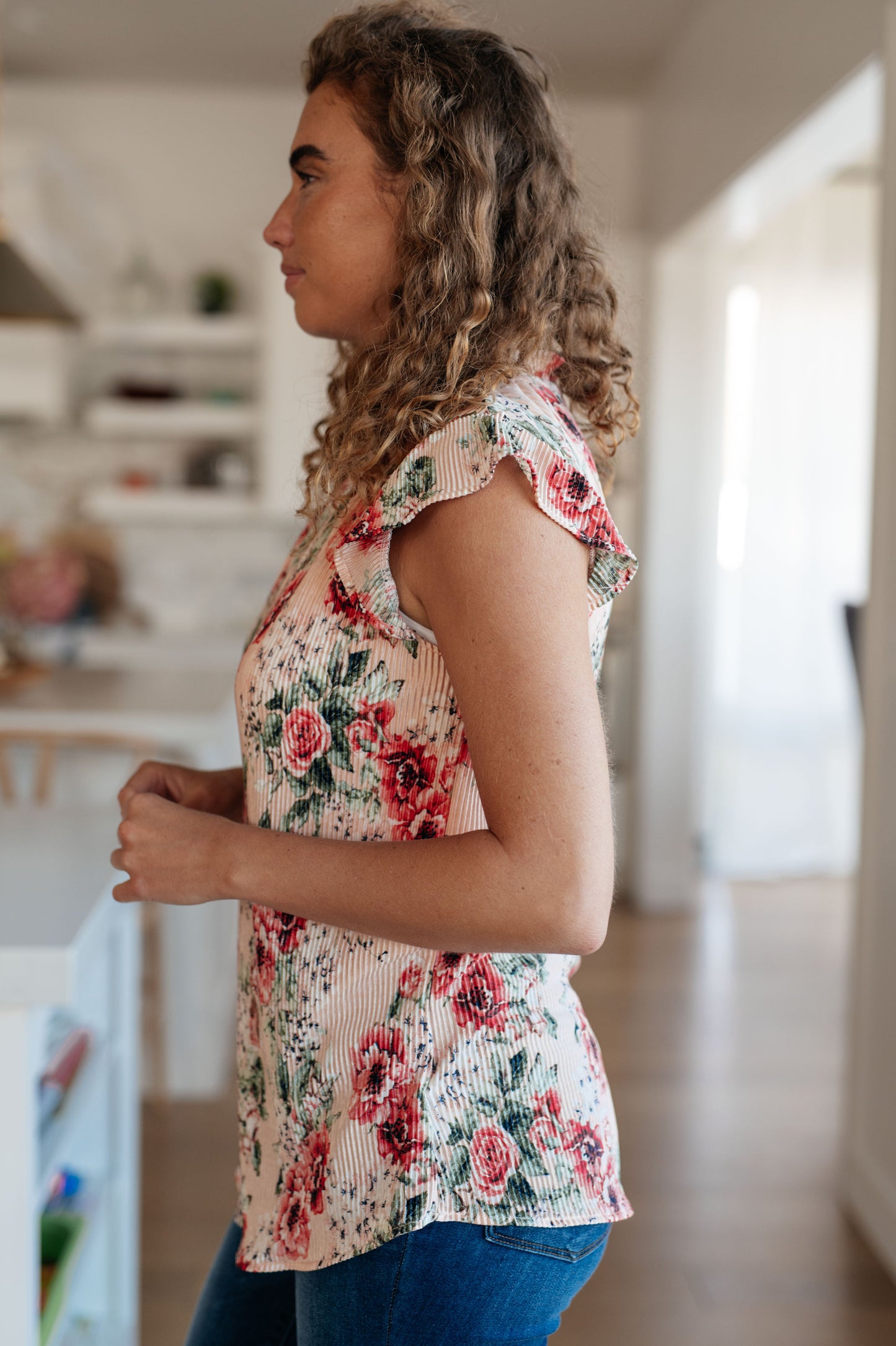 Making Me Blush Floral Top Ave Shops