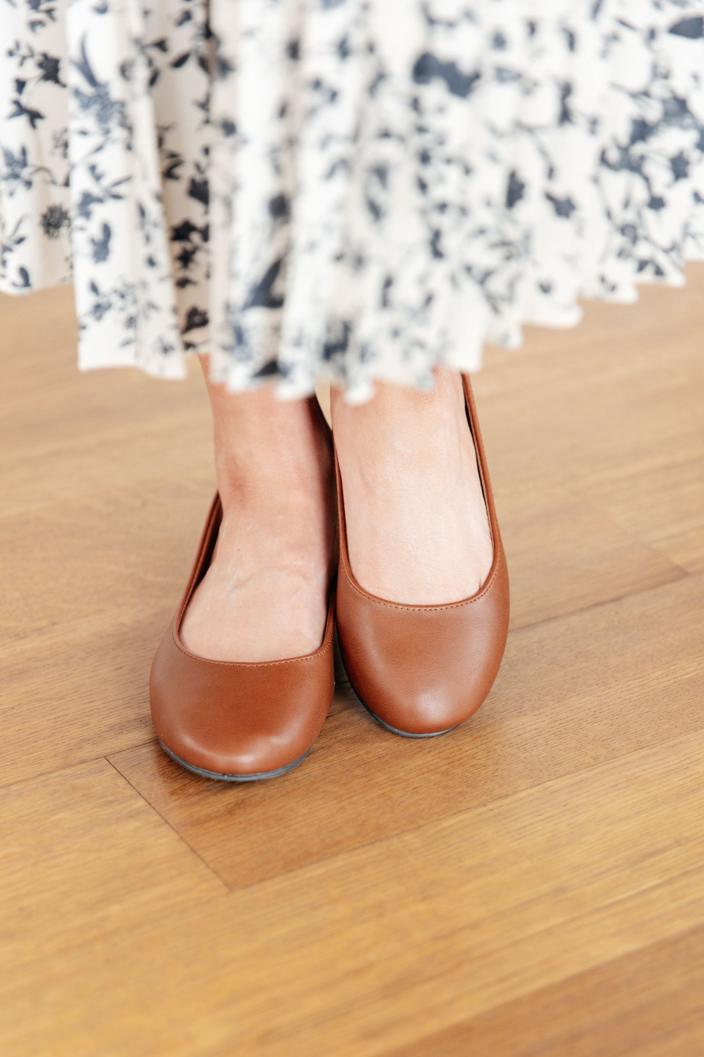 On Your Toes Ballet Flats in Camel Ave Shops