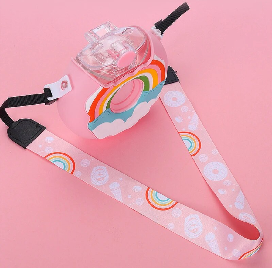 Portable Rainbow Donut Water Bottle Ave Shops