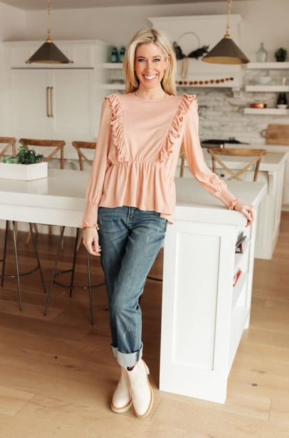 Sweet Confession Top In Blush Ave Shops