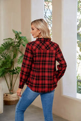Women's Long Sleeve Shirt | Plaid Shirt | Women's Online Shirts | 