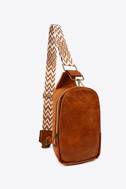 Adjustable Strap Leather Sling Bag - The Magnolia Cottage Boutique