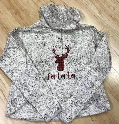 Christmas Hoodie Fa la la The Magnolia Cottage Boutique