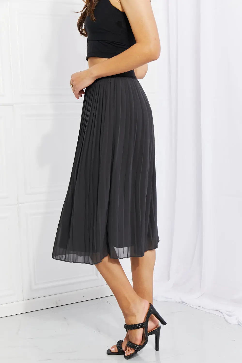 Chiffon 2024 gray skirt