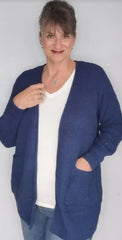 Navy Open Cardigan Sweater The Magnolia Cottage Boutique