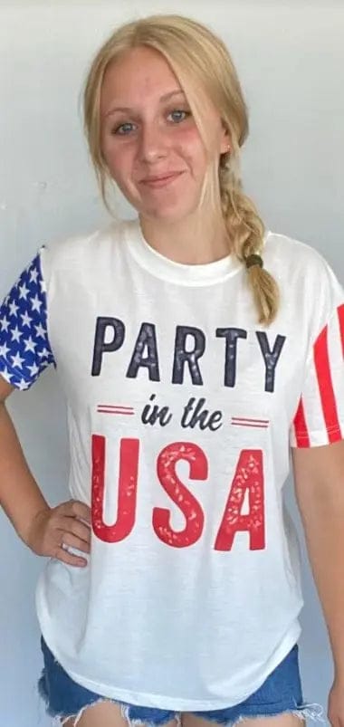 Party in the USA t shirt The Magnolia Cottage Boutique