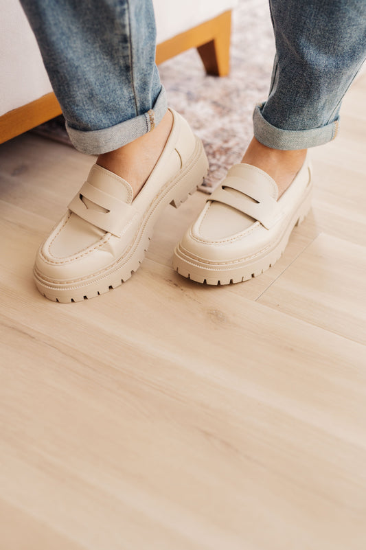 Penny For Your Thoughts Loafers in Bone Ave Shops