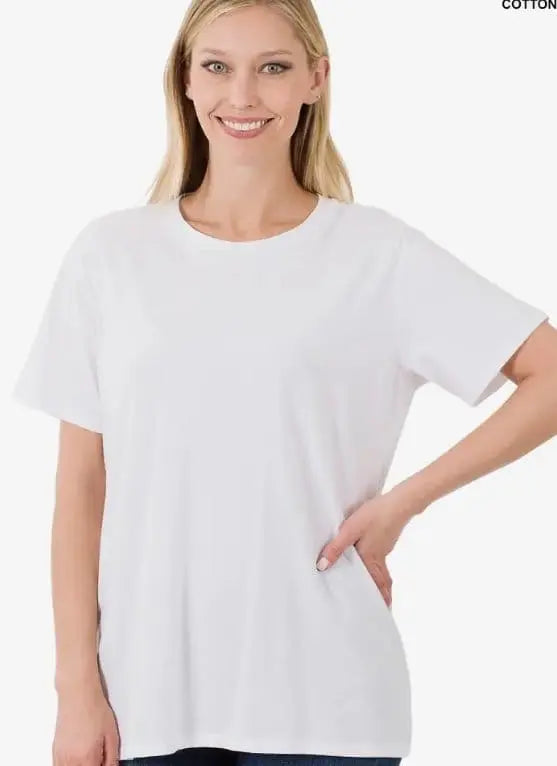 White Short Sleeve Top - The Magnolia Cottage Boutique